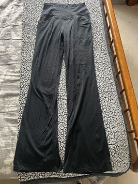 Women’s Black High-Waist Flared Pants